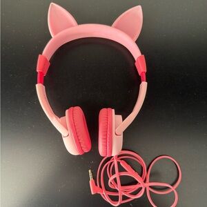 IClever Pink Cat Ear Headphones for kids